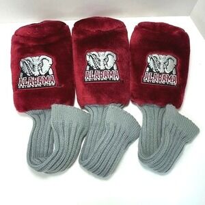 Alabama Crimson Tide Golf Club Head Covers Set of 3  #1 X and #3 Sports golfing